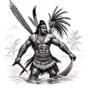 Filipino Warrior lapu-lapu tattoo design idea
