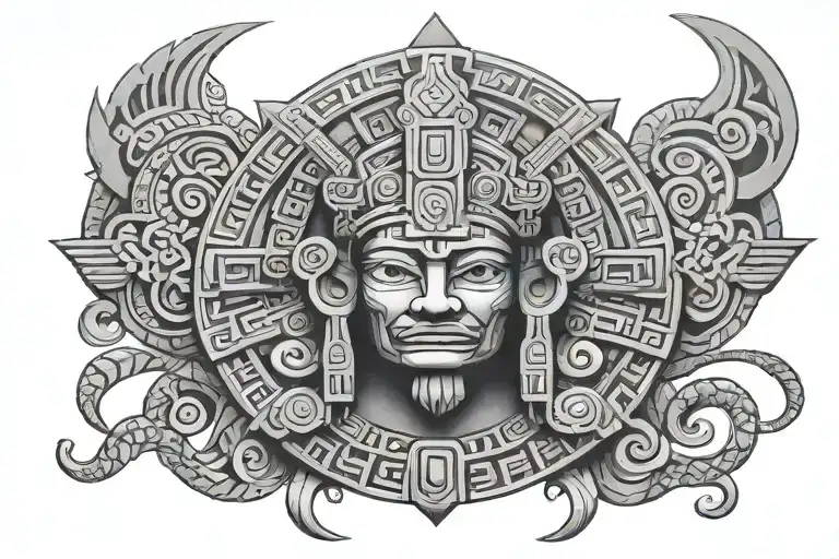 Mayan tattoo design idea