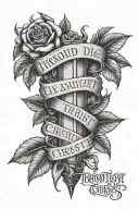 Scripture on inner forearm that says I could do all things throught Christ who strengthens me tattoo design idea