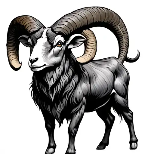 Aries ram tattoo design idea