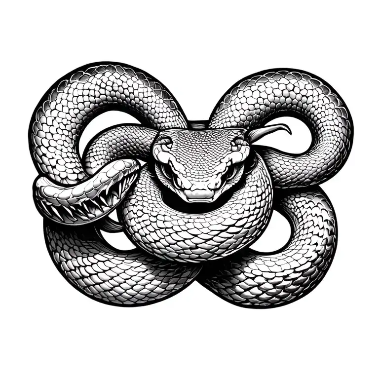 old school snake tattoo tattoo design idea