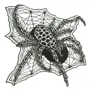 spider on a square saltine cracker tattoo design idea