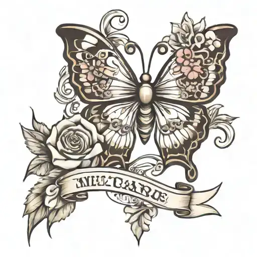 A tattoo that represents 2 miscarriages tattoo design idea