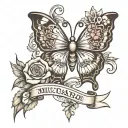 A tattoo that represents 2 miscarriages tattoo design idea