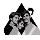 simple triangle design for 3 australian brothers tattoo design idea
