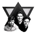 simple triangle design for 3 australian brothers tattoo design idea