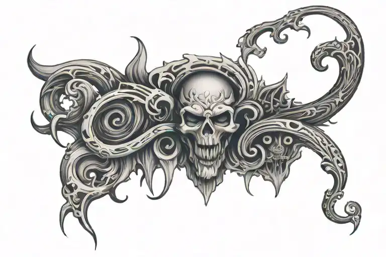 the word Dangerous tattoo design idea