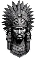 Aztec warrior tattoo design idea