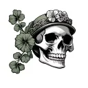 Irish Skull tattoo design idea