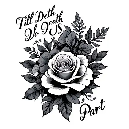 Till Death Do Us Part tattoo design idea