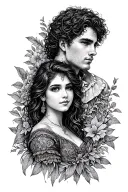 First names Matthias claries Nathan Odélia Laly Jules Leticia Advanced by chain links tattoo design idea