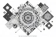 Be humble because you are made of the earth, be noble because you are made of the stars tattoo design idea