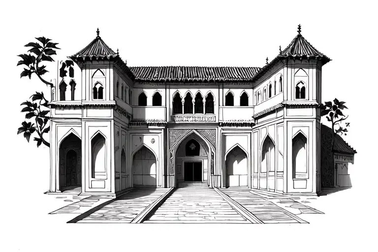 Alhambra de Granada tattoo design idea