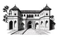 Alhambra de Granada tattoo design idea