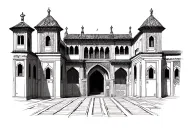 Alhambra de Granada tattoo design idea