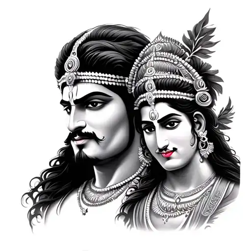 Shiv Jj and Hanuman Ji tattoo design idea