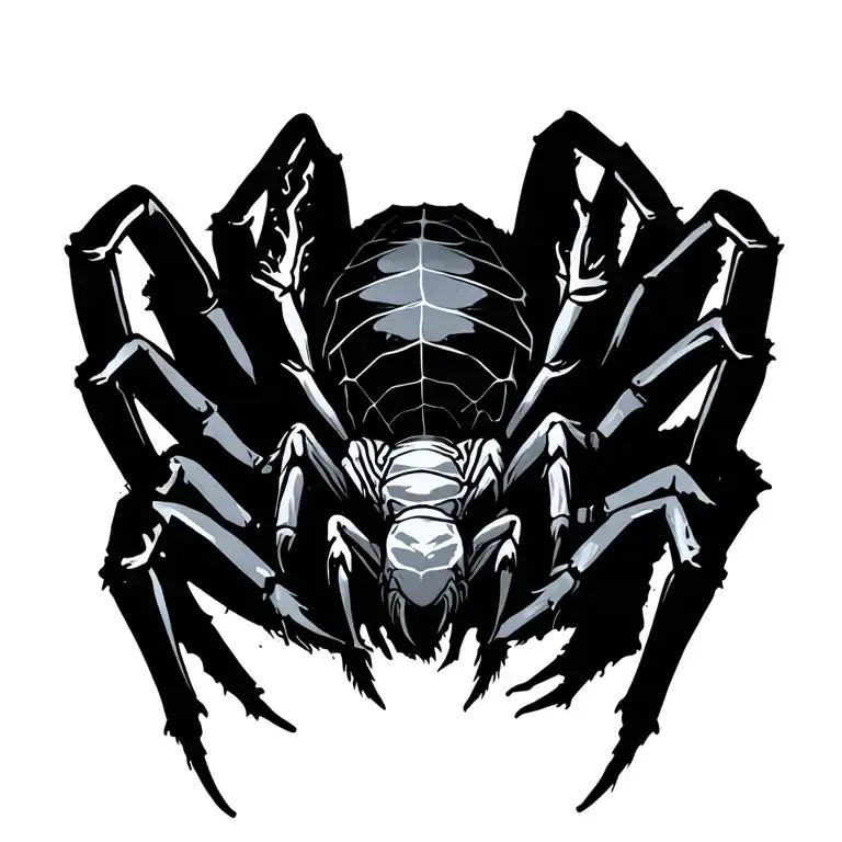 spider tattoo design idea