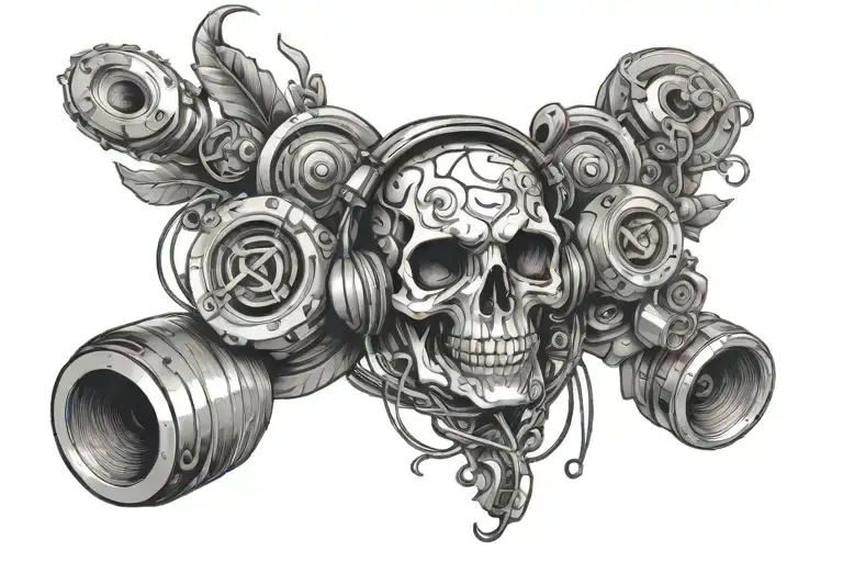 audio tattoo design idea