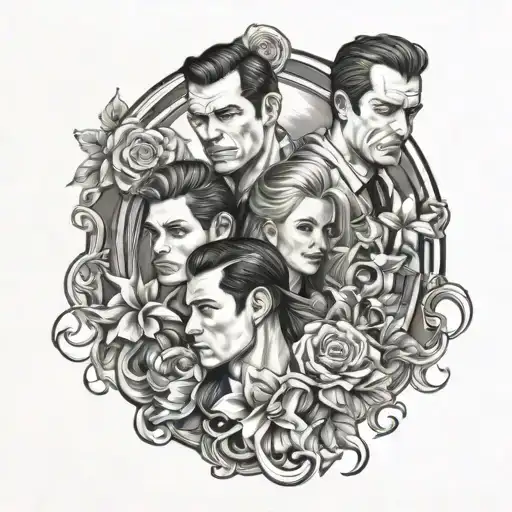 Estephani & Lucas tattoo design idea