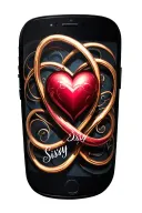 infinite love with infinity symbol, heart,and name Sissy tattoo design idea