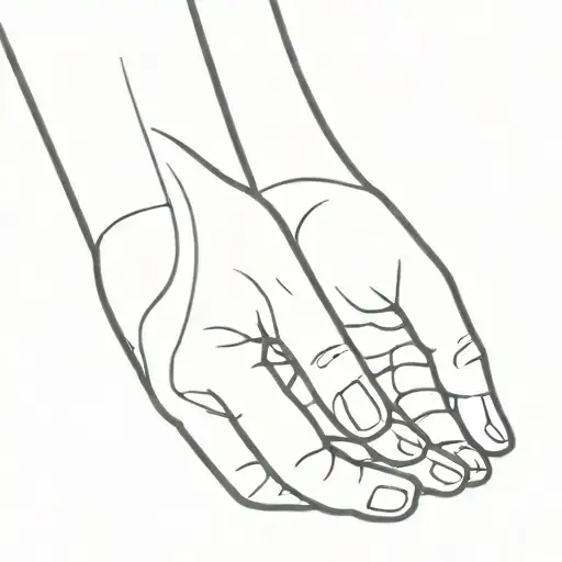 two twiddling thumbs tattoo design idea