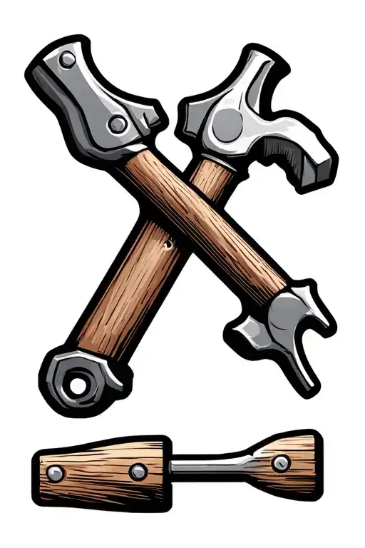 woodworking hand tools tattoo design idea