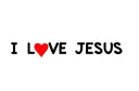 ""I LOVE JESUS"" tattoo design idea