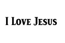 ""I LOVE JESUS"" tattoo design idea