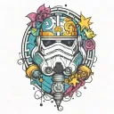 Star Wars characters tattoo design idea