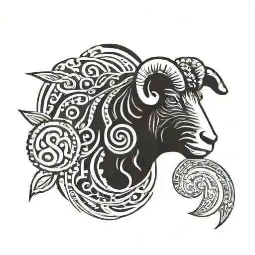 black sheep tattoo design idea