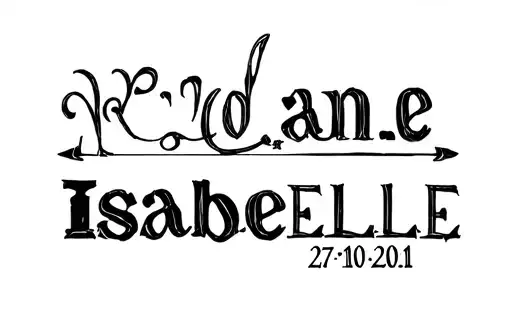 "Isabelle
27-10-2011" tattoo design idea