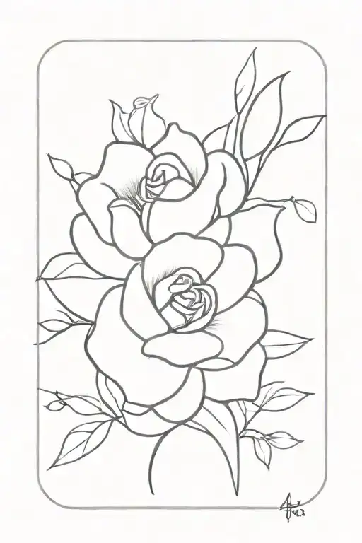 a tattoo that represents the lost love of a girl named A  tattoo design idea