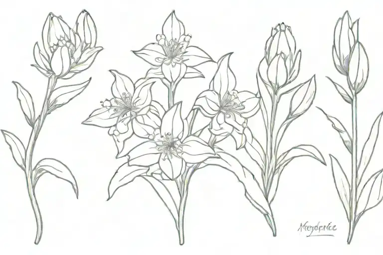 Hyacinth tattoo design idea