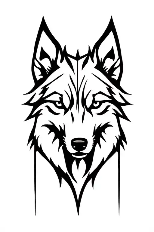 Wolf Decebal tattoo design idea
