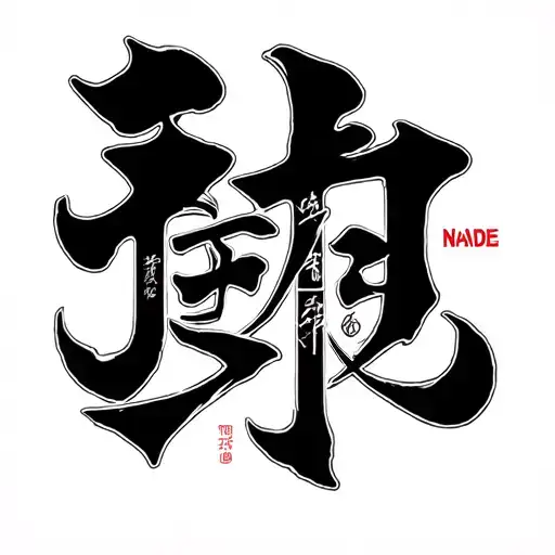 name jade written anime tattoo design idea