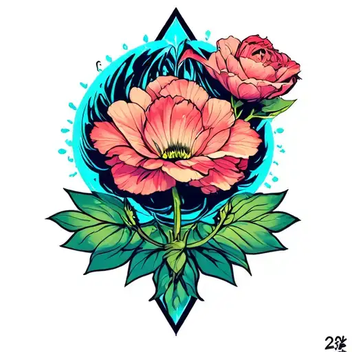 swag opium emo neotribal y2k cybersigilism tattoo design idea