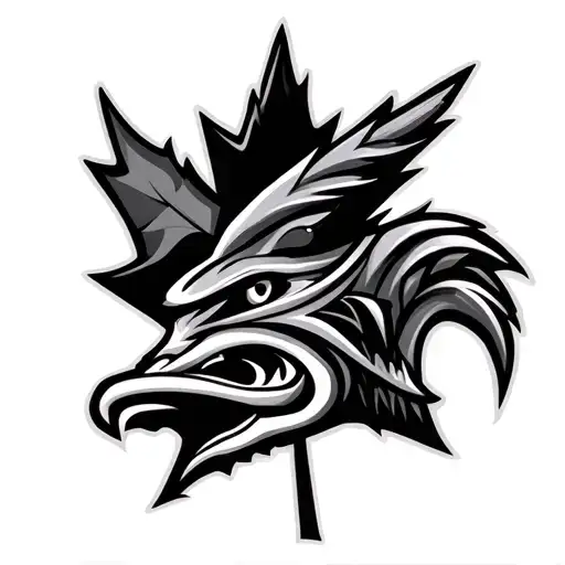 canadian logo montreal with haida tattoo design idea