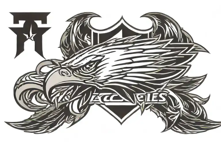 Philadelphia Eagles logo tattoo design idea