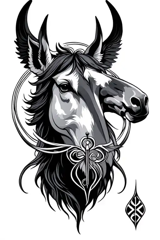empath, protection symbol, veterinary medicine, Sagittarius, water, love tattoo design idea