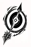 archery arrow tattoo design idea