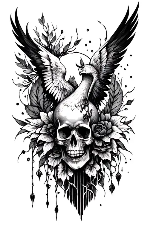 ikarus memento mori memento vivere tattoo design idea
