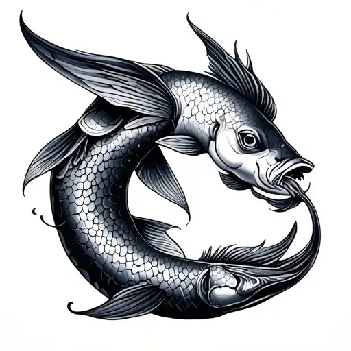 Pisces And Sagittarius tattoo design idea