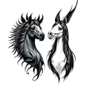 Gemini And Sagittarius tattoo design idea