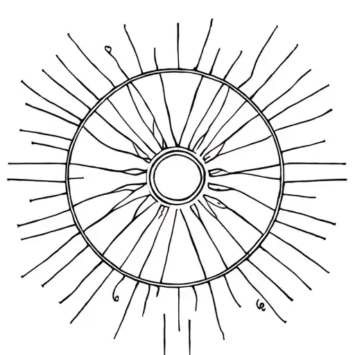 persian farvahar with sun and gemetric psychedelic style best design tattoo design idea