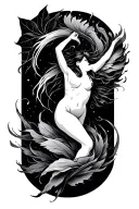 free flowing tattoo that represents life and health through movement  tattoo design idea