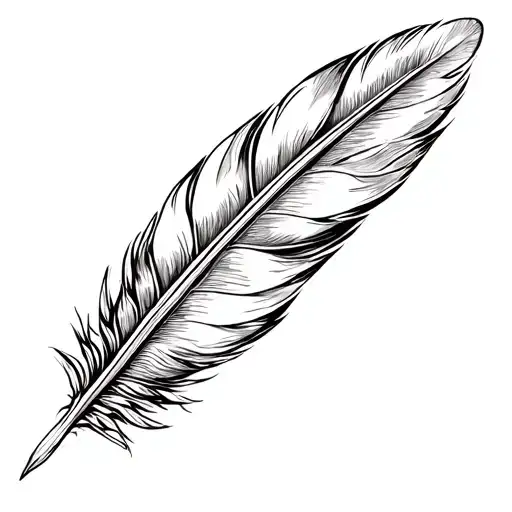 indian feathers tattoo design idea