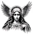 Hail Mary tattoo design idea