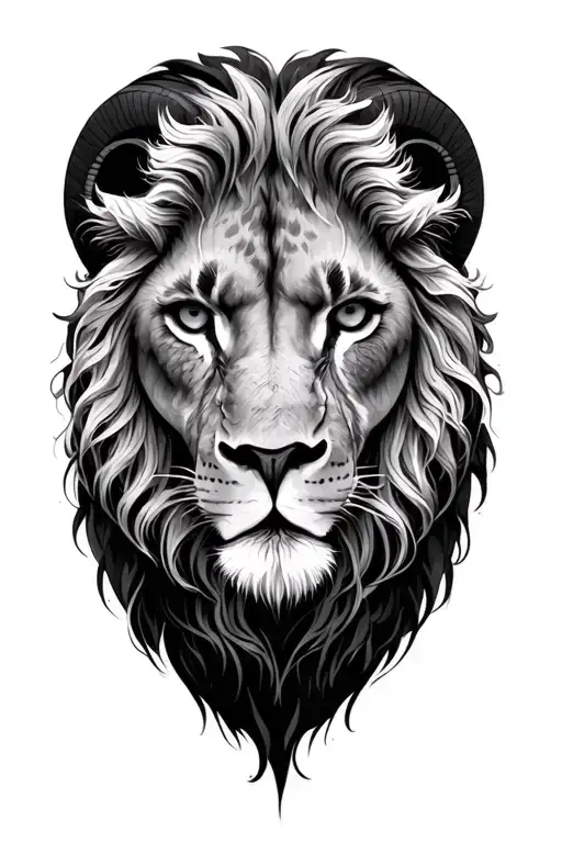 Leo, picies, aries, gemini, cancer zodiac sign tattoo design idea