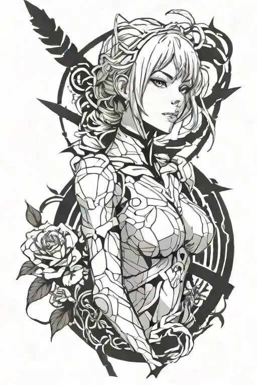 ayanami rei tattoo design idea