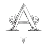 Initial A tattoo design idea